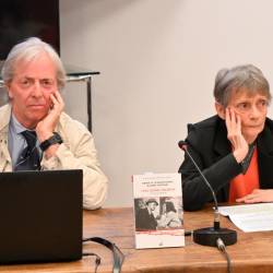 Gianni Peteani in Anna Di Gianantonio na predstavitvi knjige (FOTODAMJ@N)