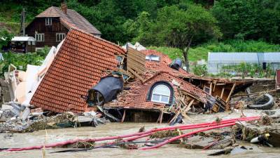 Razdejanje po poplavah v Sloveniji (ANSA)