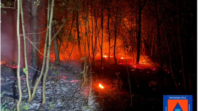 Požar med Štivanom in Tržičem