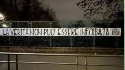 Napis skrajne desnice v Milanu