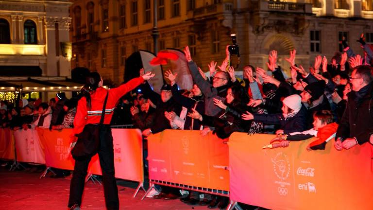 Olimpijska bakla v Trstu