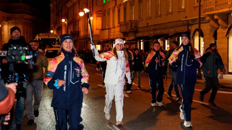 Olimpijska bakla v Trstu