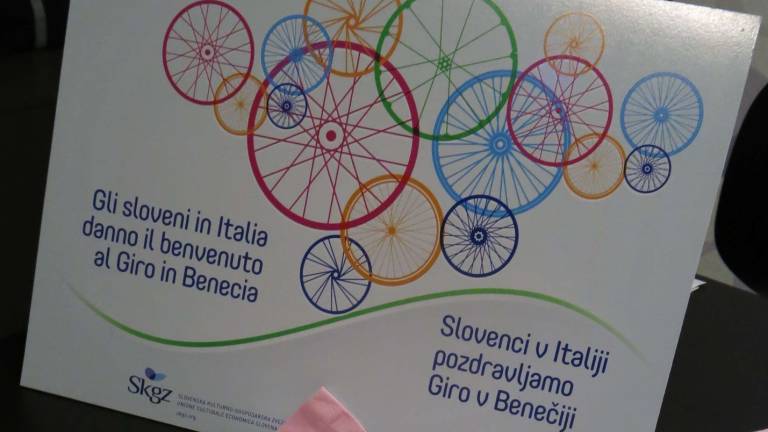 Slovenci v Italiji pozdravljamo Giro v Benečiji