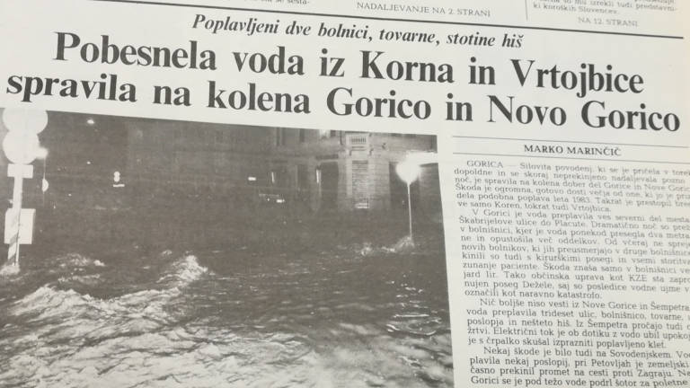 Pobesneli Koren spravil na kolena Gorico in Novo Gorico