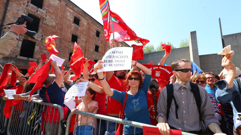 Polemična in protestna proslava v Rižarni
