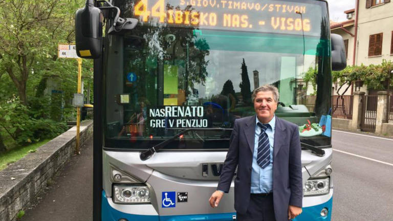 Renato zadnjič za volanom avtobusa