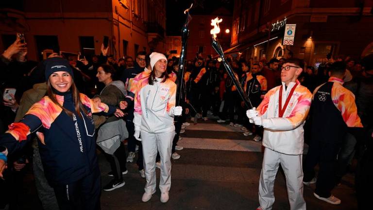 Olimpijska bakla v Trstu