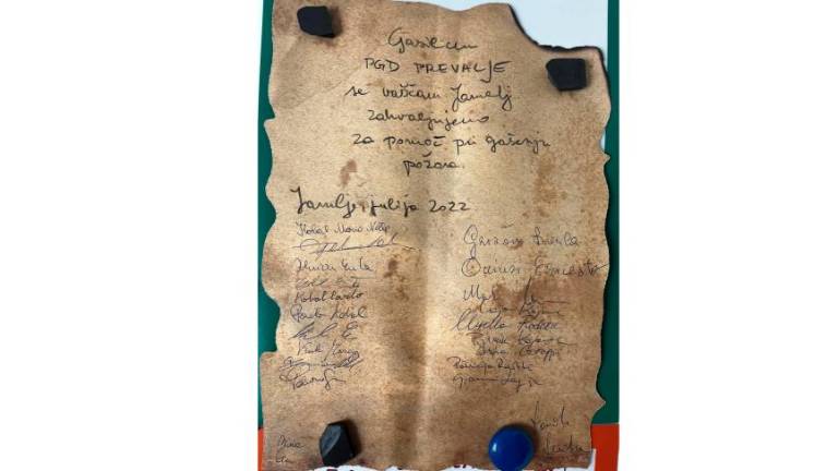 Jameljci so hvaležni gasilcem Jameljci so hvaležni gasilcem