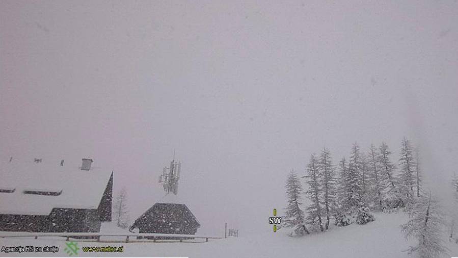 Vršič včeraj (SPLETNA KAMERA ARSO)