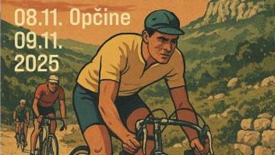 »Retro« kolesarji na letaku (LAS KRAS)