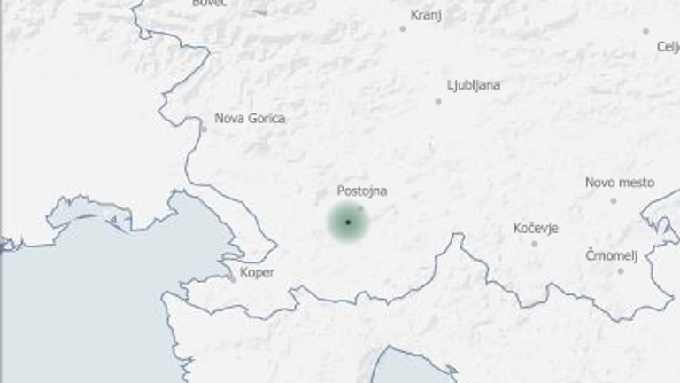 Potresni sunek v Pivki