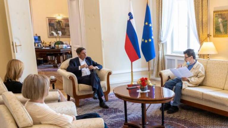 Borut Pahor je na pogovor sprejel Sama Pahorja