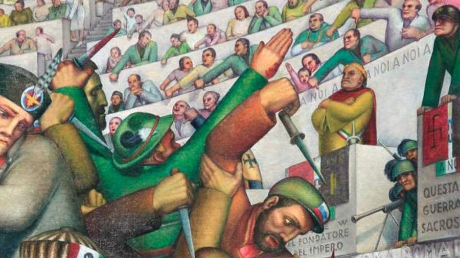 Tone Kralj je večkrat slikal Mussolinija