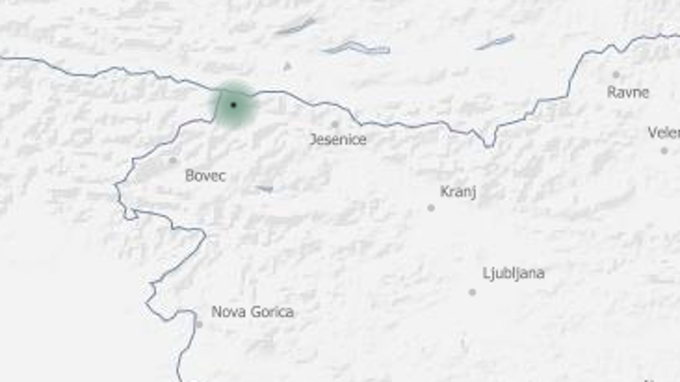 Šibak potresni sunek v Ratečah