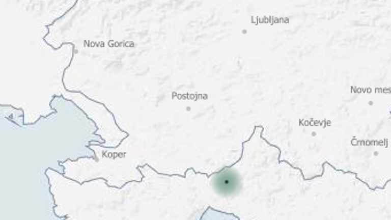 Tla so se stresla v bližini Jelšan