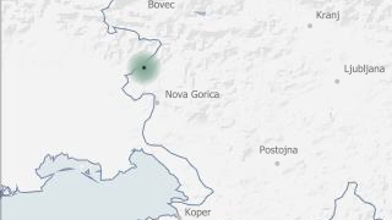 Tla so se stresla pri Anhovem