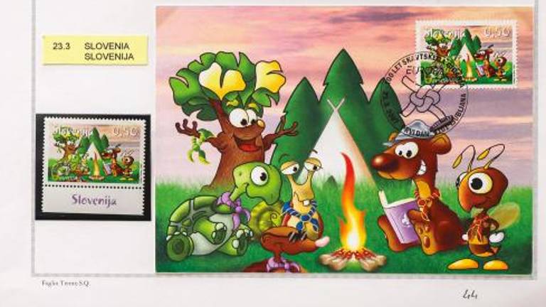 Skavtske vrednote na znamkah in razglednicah