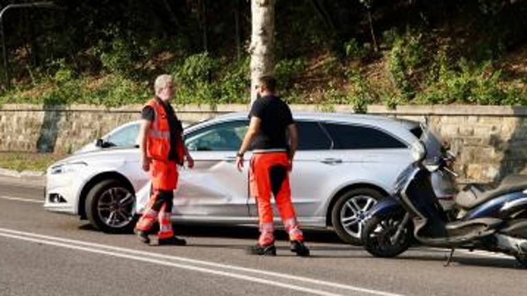 Prometna nesreča pri krožišču za Staro pristanišče