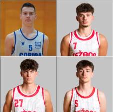 Zgoraj Matej Corsi (levo) in Matej Presl, spodaj Aljaž Ivanič (levo) in Saša Granier (KZS)