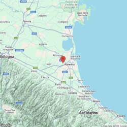 Območje potresa pri mestu Ravenna (OGS)