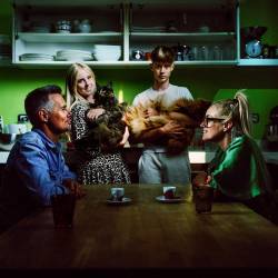 Na domu v Gorici: Denis Tabaj, Megi Tabaj, Loris Tabaj in Andreja Perhavec Tabaj (META KRESE)