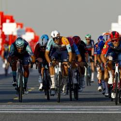 Daniel Skerl (levo) je ciljno črto prečkal na petem mestu (FB/BAHRAIN VICTORIOUS)