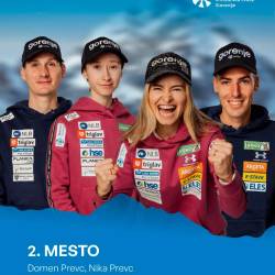 V uvodni mešani ekipni tekmi Slovenija odlična druga