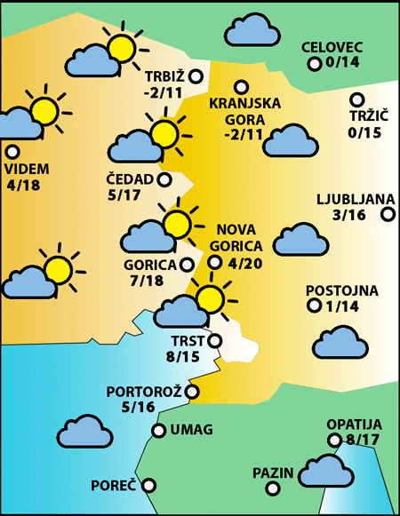 Ponedeljek, 9. marca 2026
