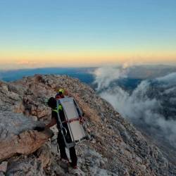 Prizor reševalne akcije (GORSKA REŠEVALNA SLUŽBA BOHINJ/FACEBOOK)