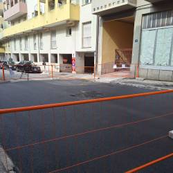 Na novo preplasten odsek ulice