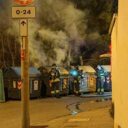 Gasilci na delu v Ul. Navali v Trstu (FOTODAMJ@N)