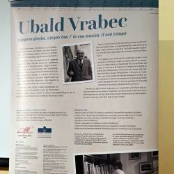 Ubald Vrabec v državni knjižnici v Trstu