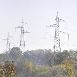 Daljnovod družbe Terna na arhivskem posnetku