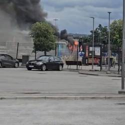 Nad Bonifiko se je vil gost črn dim (PRIMORSKE NOVICE)