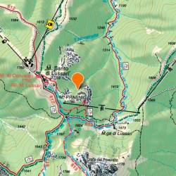 V oranžni barvi je označen kraj, kjer se je sprožil plas (CNSAS FVG)