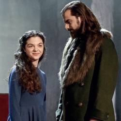 V predstavi Veronika Deseniška sta vlogi Veronike in Friderika odigrala Diana Kolenc in Domen Novak