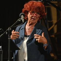 Valeria Fedeli leta 2017 na jesenskem seminarju za slovenske šolnike v Italiji v Trstu (FOTODAMJ@N)