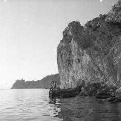 Magajna je fotografiral tudi plaže. Devin, 1956 (MAGAJNA/OZE NŠK)