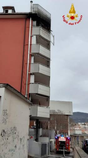 $!Prizorišče požara (GASILCI)