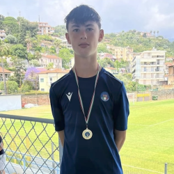 Nogometaš Vesne Zarje U14 Gregor Oberdan (OSEBNI ARHIV)
