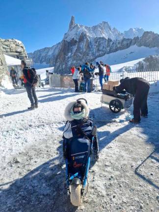 Izjemna slovenska odprava z invalidi na mali Matterhorn in Breithorn
