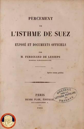 Knjigo iz leta 1855 z naslovom Percement de l’Isthme de Suez so karabinjerji izsledili v eni izmed spletnih trgovin (KARABINJERJI)