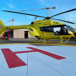 Motorista so s helikopterjem prepeljali v katinarsko bolnišnico (ARHIV)