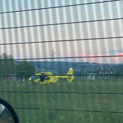 Moškega so v bolnišnico prepeljali s helikopterjem (I.B.)