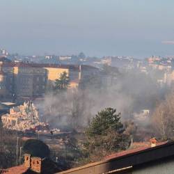 Prah je 10. decembra odpihalo proti Šempetru (FOTO A.F.)