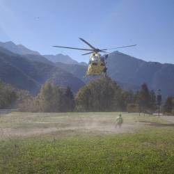 Prihod helikopterja v Solbico v Reziji
