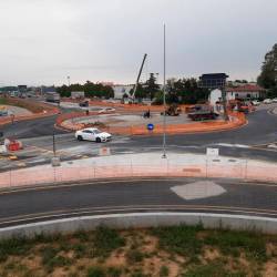 Novo krožišče pri cestninski postaji v Palmanovi je od danes prevozno (AUTOSTRADE ALTO ADRIATICO)