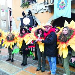 Župan Paolo Polidori med pustovanjem (OBČINA MILJE)