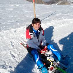 Nastja Milič leta 2007, sicer v smučarskem kombinezonu (ARHIV)