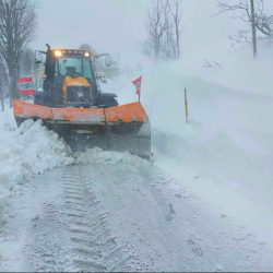 Predmejo je pobelil sneg (TINA VELIKONJA/PRIMORSKE NOVICE)